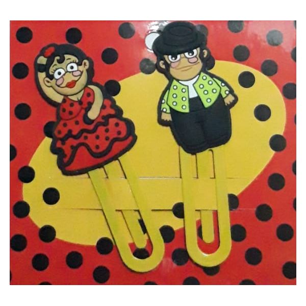 set 2 marcapaginas flamenco