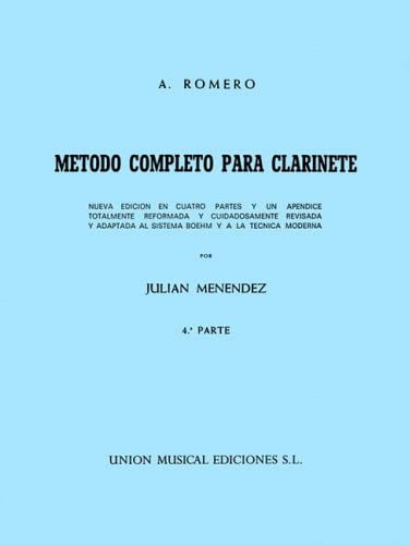 comprar metodo completo para clarinete a romero prieto musica jerez