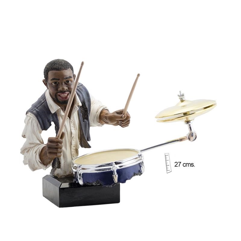 figura musico tocando bateria jazz